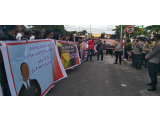 Setahun Perkara Tak Tuntas, Korban Investasi Bodong Demo di Kejari Siantar