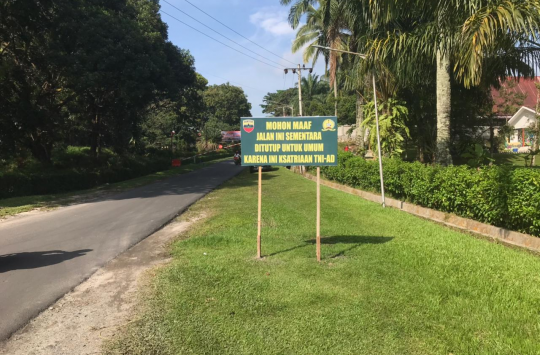 Akses Rindam sebagai jalan penghubung dua kecamatan ditutup demi menjaga netralitas TNI