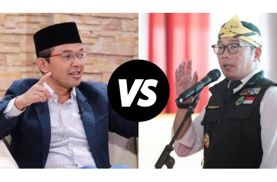 Politisi PKB, KH Maman Imanulhaq dan manta Gubernur Jawa Barat, Ridwan Kamil. (Foto: Istimewa)
