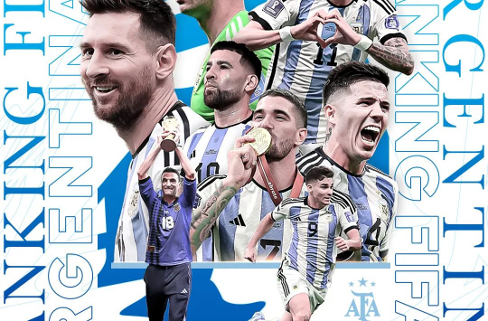 Tim sepak bola nasional Argentina. (Foto: Instagram @afaseleccion)